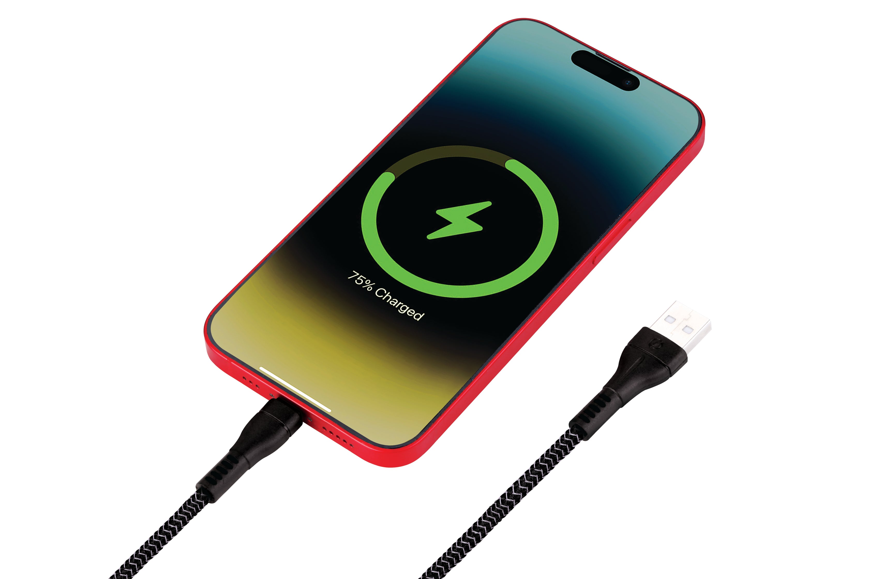 Nextech Braided USB to Lightning 3.6A Fast Charging and Data Sync Cable | 480Mbps Transfer | Compatible for iPhone 14, 13, 12, 11, iPad Air, Pro, Mini | Durable Apple Charging Cable (Black, 1M) Visit the Nextech Store