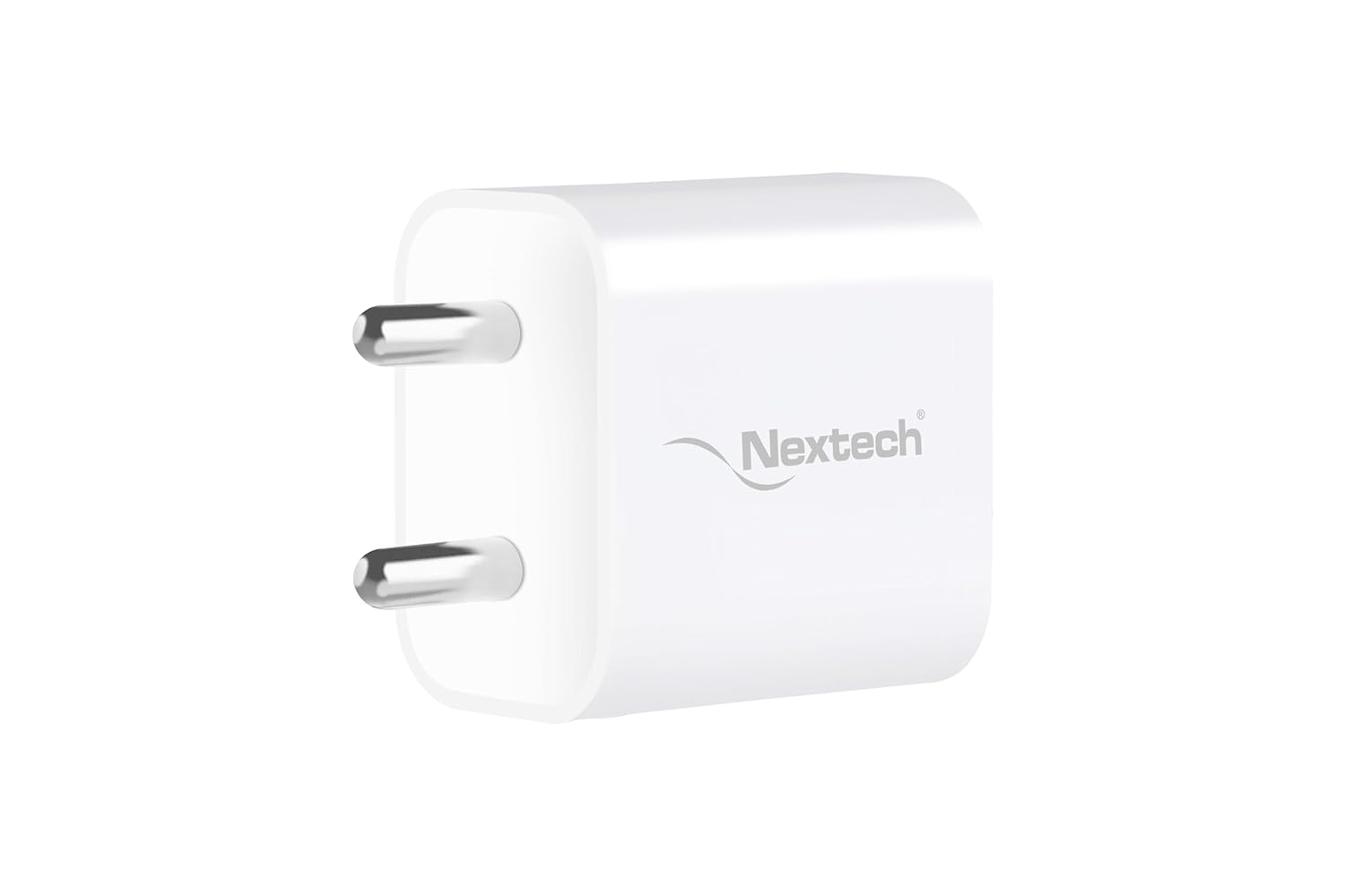 Nextech 20W Type-C Wall Charger with 1M Type-C Cable | Fast Charging Adapter for Android Smartphones & iPhone 16/16 Plus/16 Pro/15/14/13/12 Series | Compact, Safe & Travel-Friendly (White)