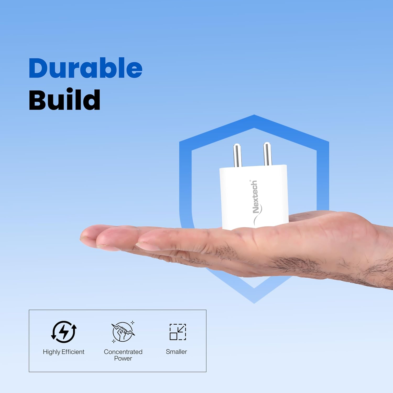 Nextech 20W Type-C PD Wall Charger with 18W Type C to 8-Pin Fast Sync & Charge 1.5M Cable | Fast Charger TypeC | High-Speed Charging Adapter | Compact & Travel Friendly | Compatible with All iPhone