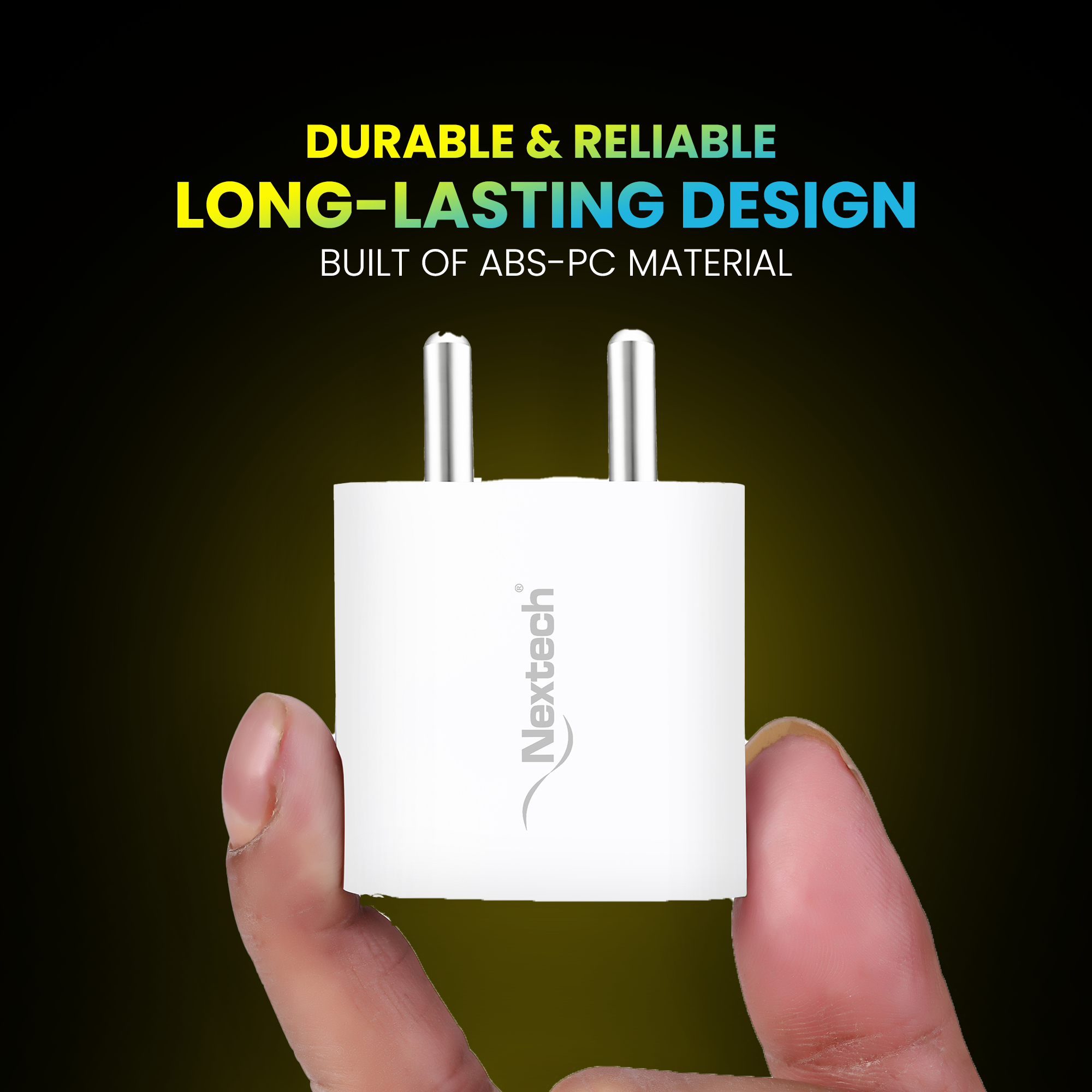 Nextech 20W Fast Charger Adapter – Original USB-C Type Wall Charger for iPhone 16/16 Plus/16 Pro/16 Pro Max,15/14/13/12 Series, Google Pixel & All USB-C Powered Devices (White, Without Cable)