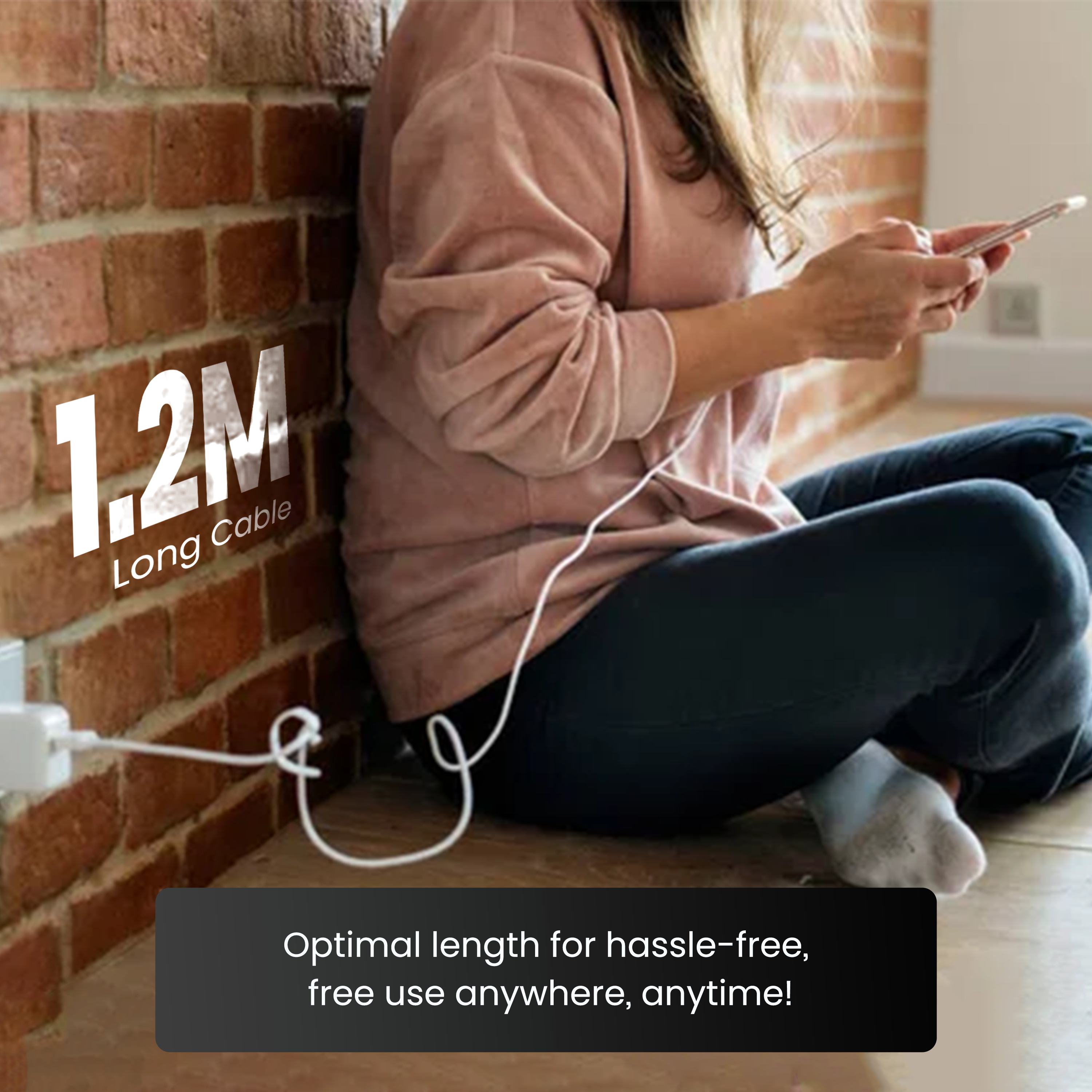 Nextech 20W USB-C to 8 Pin Fast Sync & Charge Cable | USB C to Lightning Cable 1.2M | iPhone Fast Charger Cable for iPhone 14/13/12/12 Pro Max/iPad & More