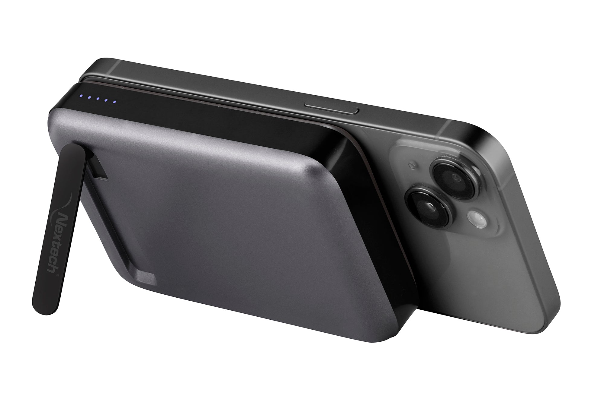 Nextech Magsafe Wireless powerbank 10000 Mah Fast Charging USB Type-C Input, 22.5W Output & 15W Wireless Charging for iPhone 12 & Above & Android (Black) Wireless Power Bank for iPhone & Android